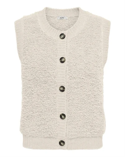 JDY - JDYEira Button Strik Vest - Birch